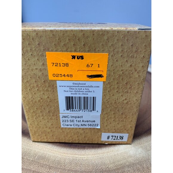 Midwest Cannon Falls Smores Snowman Ornament Glass Collectible 4" Boxed - Picture 3 of 6